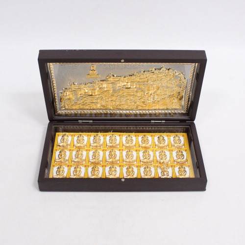 Jain Golden Plated Jain 24Tirthankar With Box